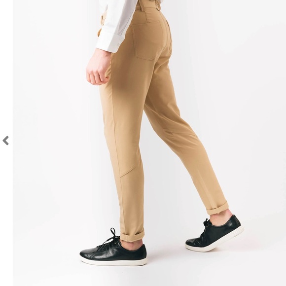 Men's Khaki Office Chinos 30" - Zyia Activewear - Picture 4 of 5